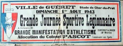 AD 23, 98 W 21     Manifestation dathlétisme organisée par la L. F. C. , 1er août 1943.