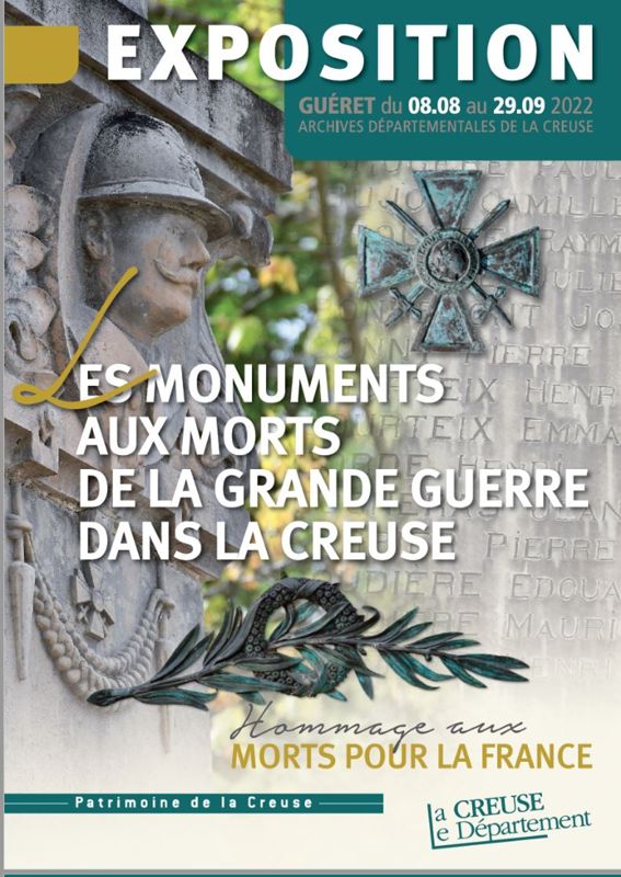 Exposition "Les monuments aux morts de la Grande Guerre dans la Creuse"